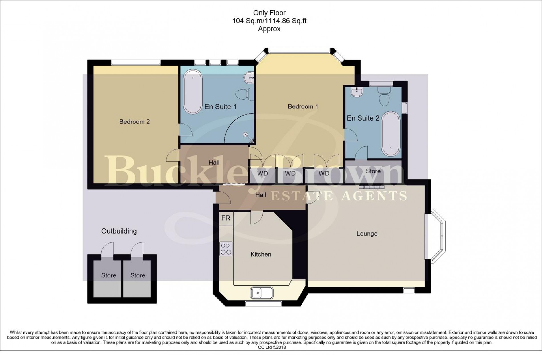 Floorplan for Lochbuie, The Park, Mansfield, NG18 2AT