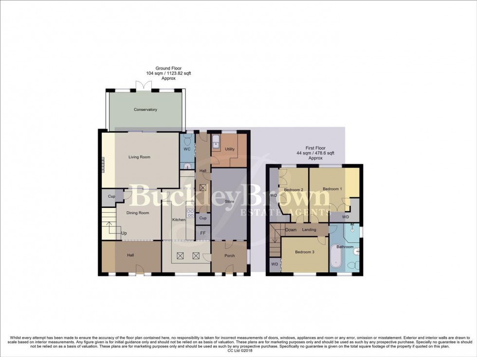 Floorplan for Limes Avenue, Nether Langwith, Mansfield
