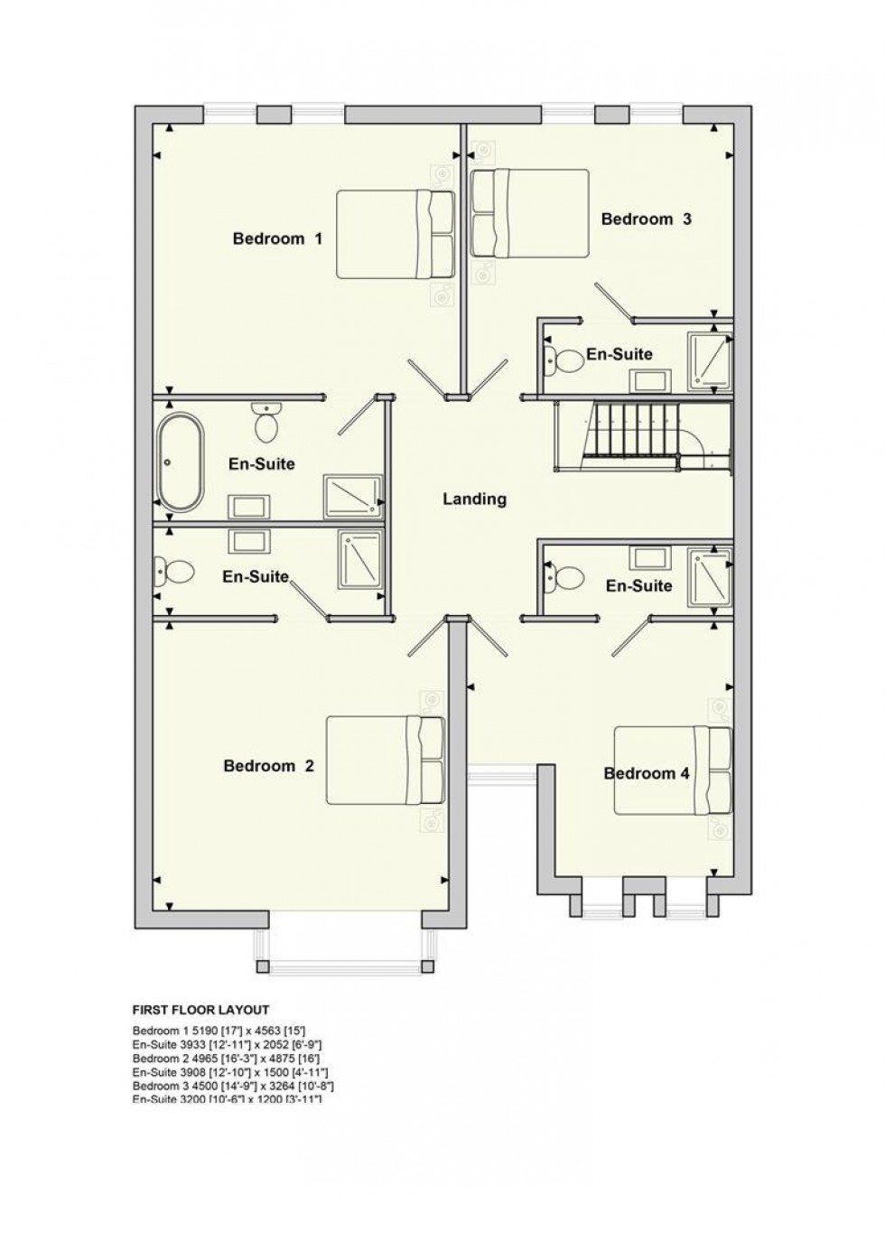 Floorplan for Berkley Grange, Ravenshead, Nottingham