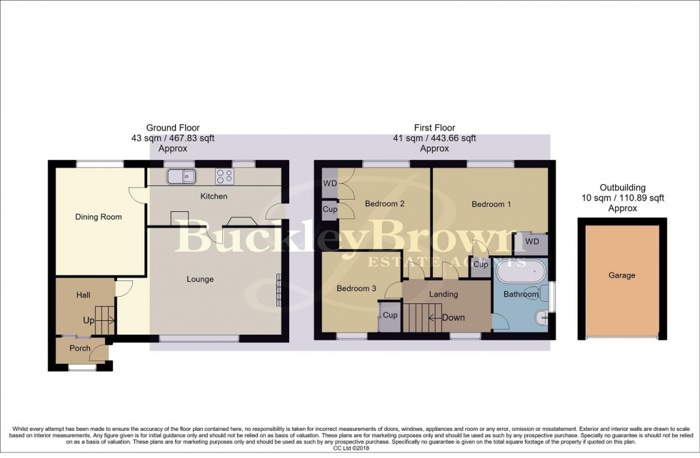 Floorplan for Coopers Rise, Mansfield