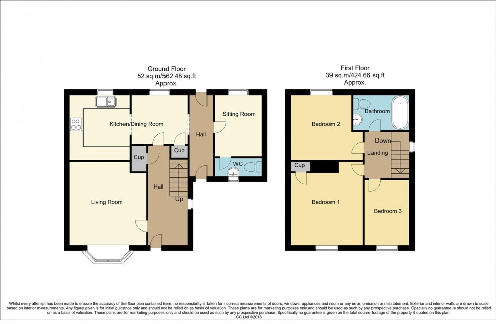 Floorplan for The Bassett, Langwith Junction, Mansfield