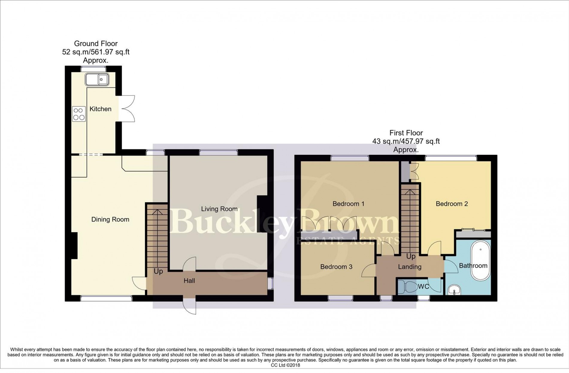 Floorplan for The Green, Glapwell, Chesterfield