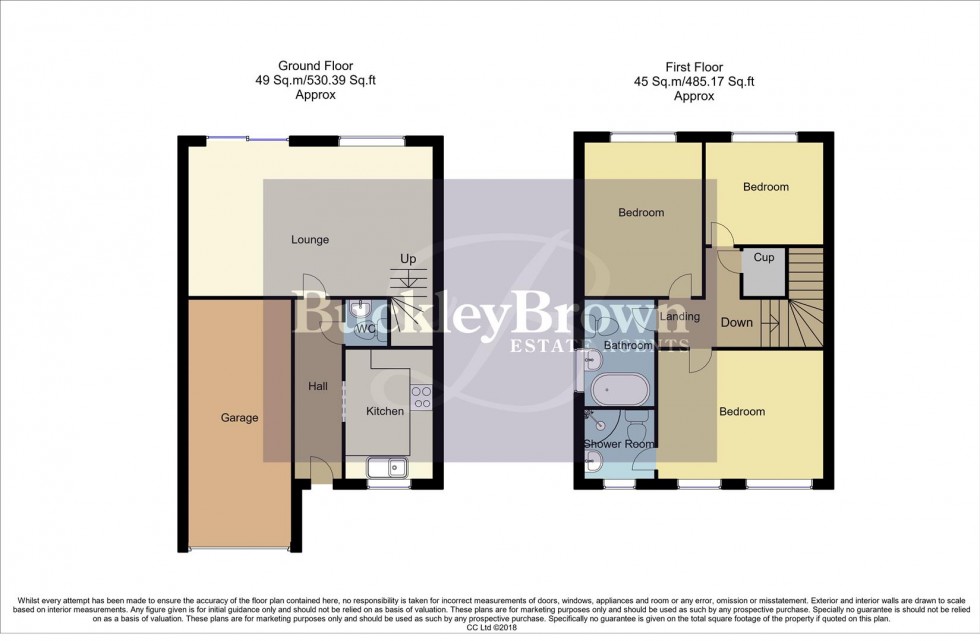 Floorplan for Maple Drive, Creswell, Worksop
