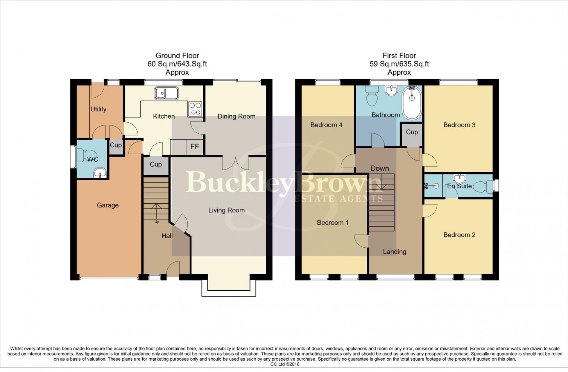 Floorplan for 41 Cotswold Grove, Mansfield, Notts