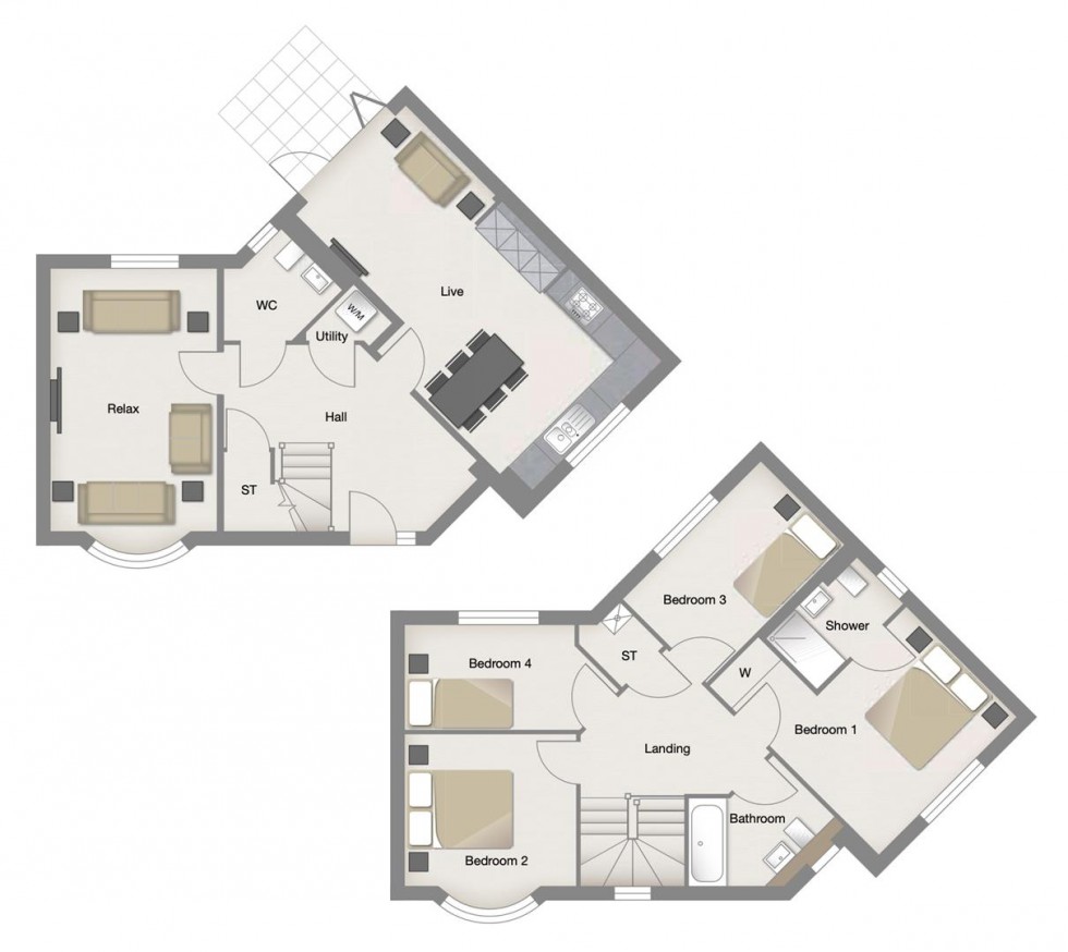Floorplan for Berry Hill, Mansfield