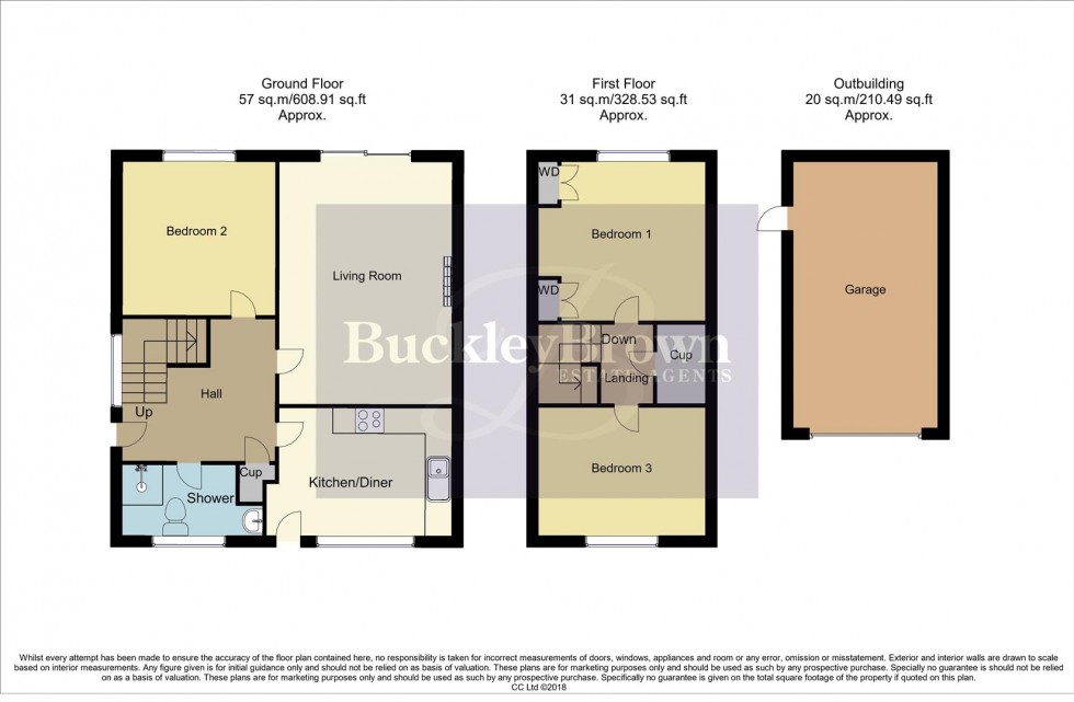 Floorplan for Rolaine Close, Mansfield Woodhouse, Mansfield