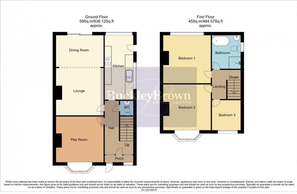 Floorplan for Leadale Crescent, Mansfield Woodhouse, Mansfield