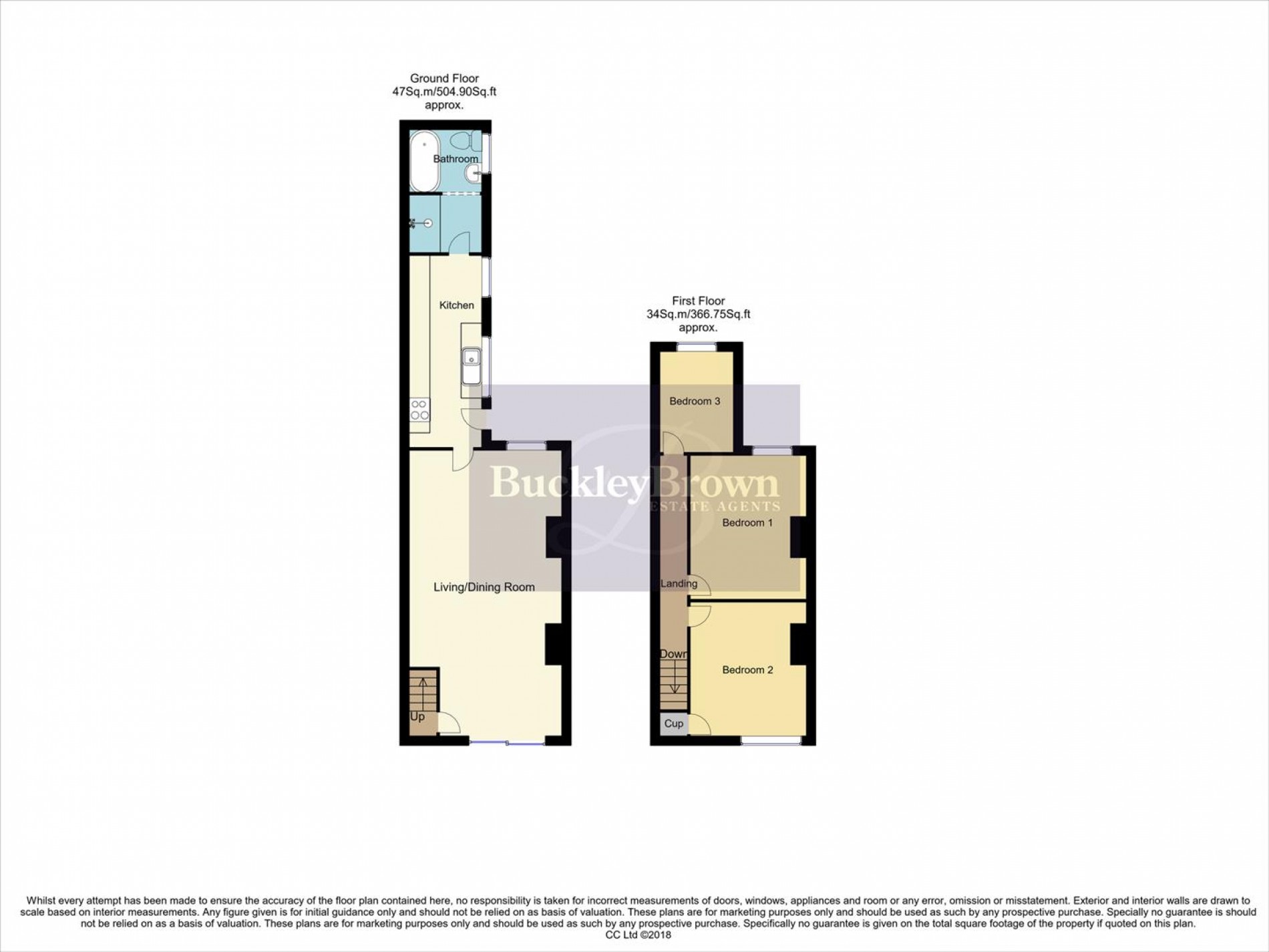 Floorplan for Vale Drive, Shirebrook, Mansfield