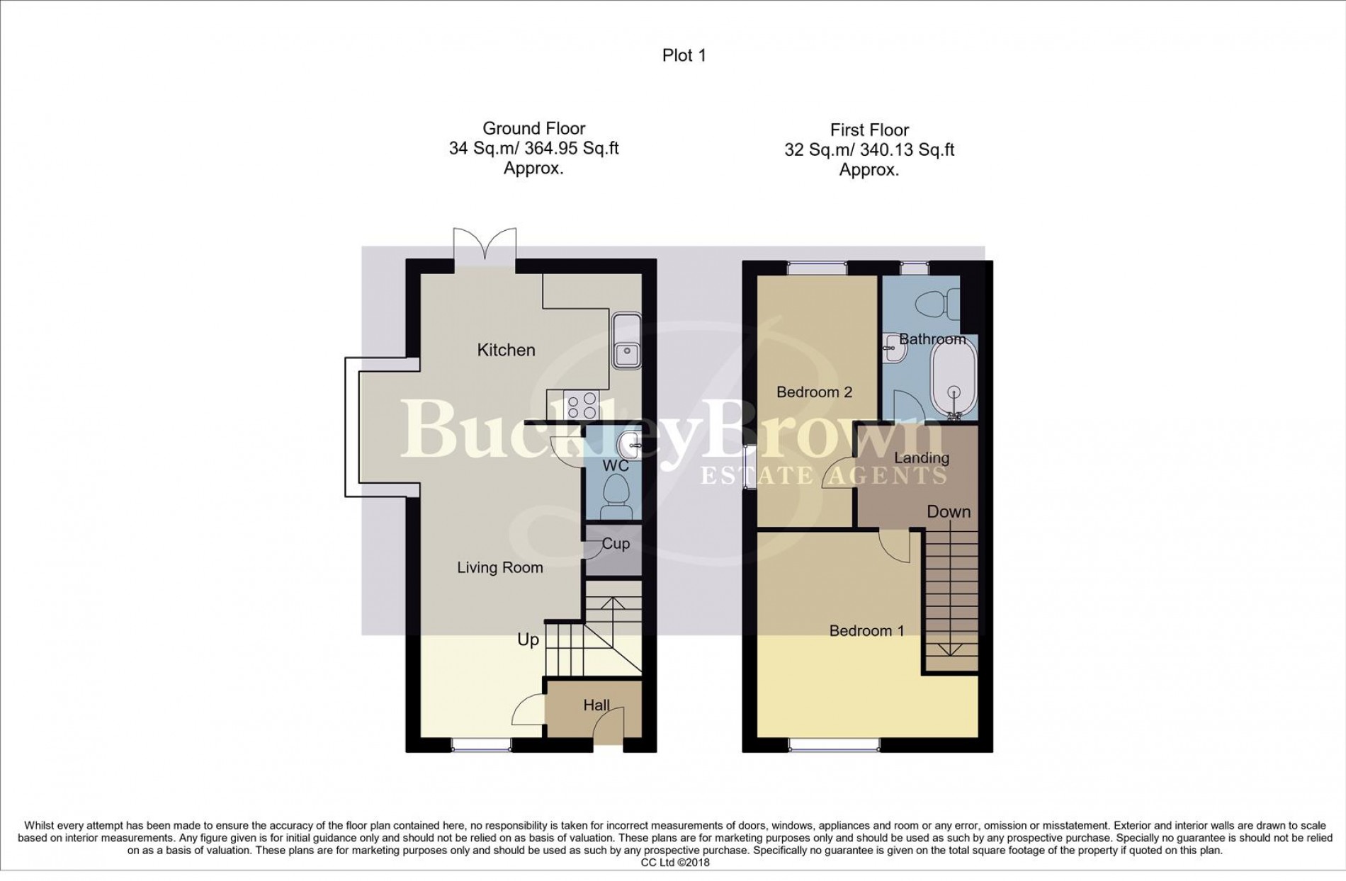 Floorplan for Plot 1 Whaley Thorns, French Terrace, Langwith