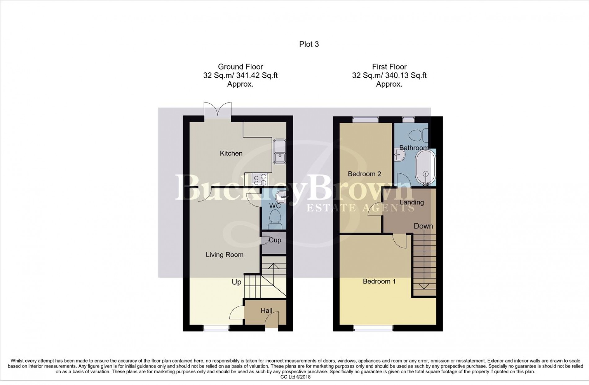 Floorplan for Plot 3 Whaley Thorns, French Terrace, Langwith