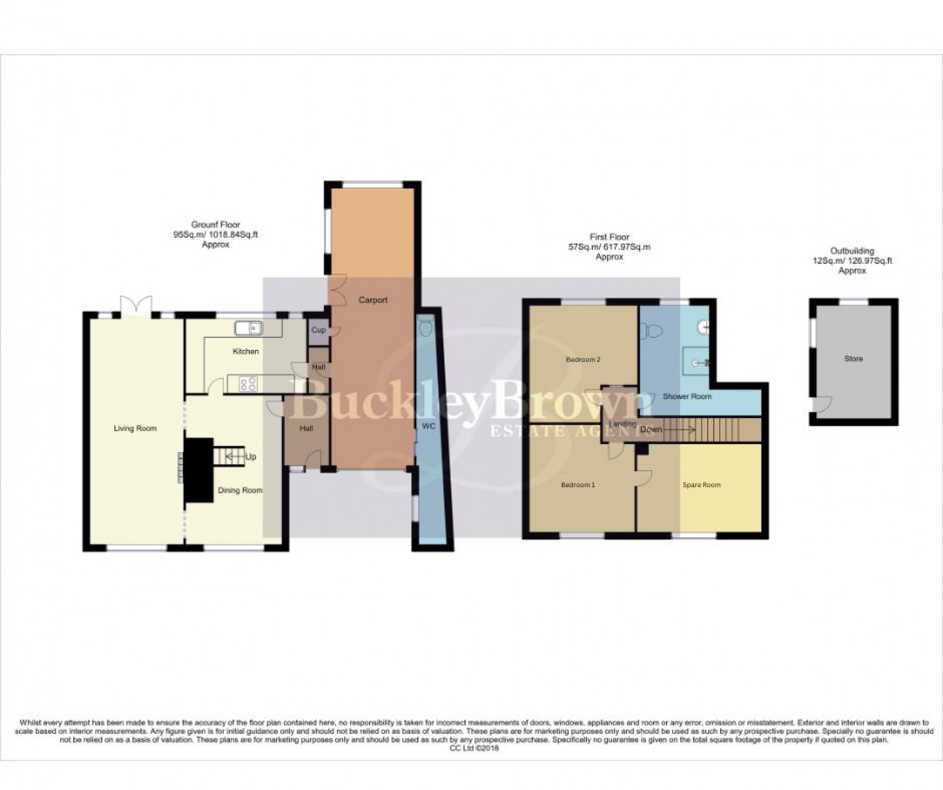 Floorplan for Berry Hill Close, Mansfield