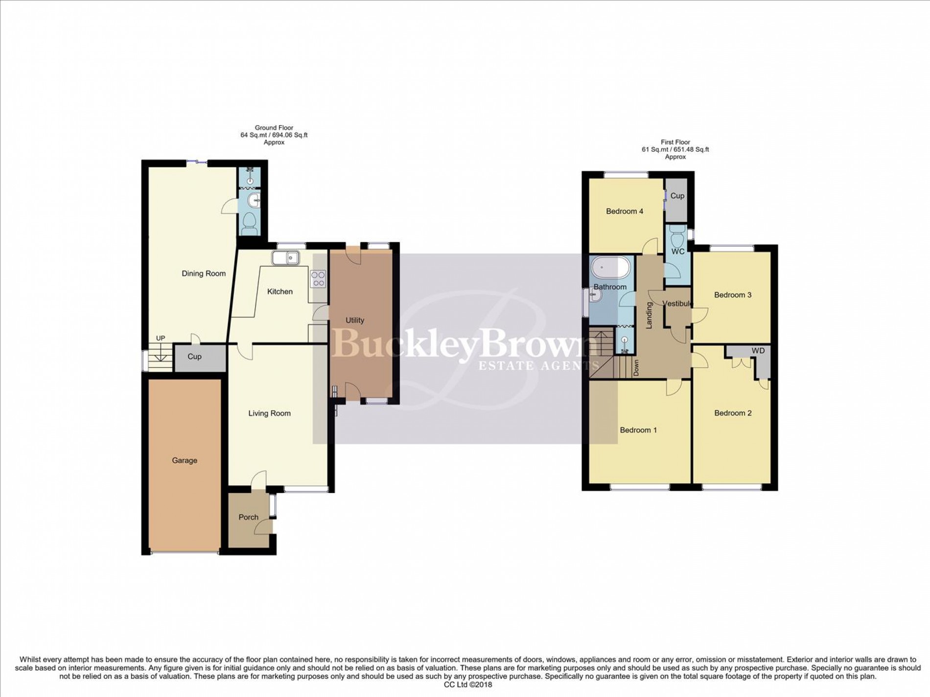 Floorplan for Marples Avenue, Mansfield Woodhouse, Mansfield