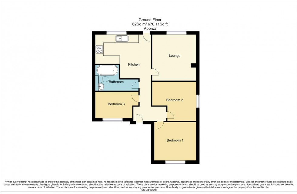 Floorplan for Portland Road, Langwith, Mansfield