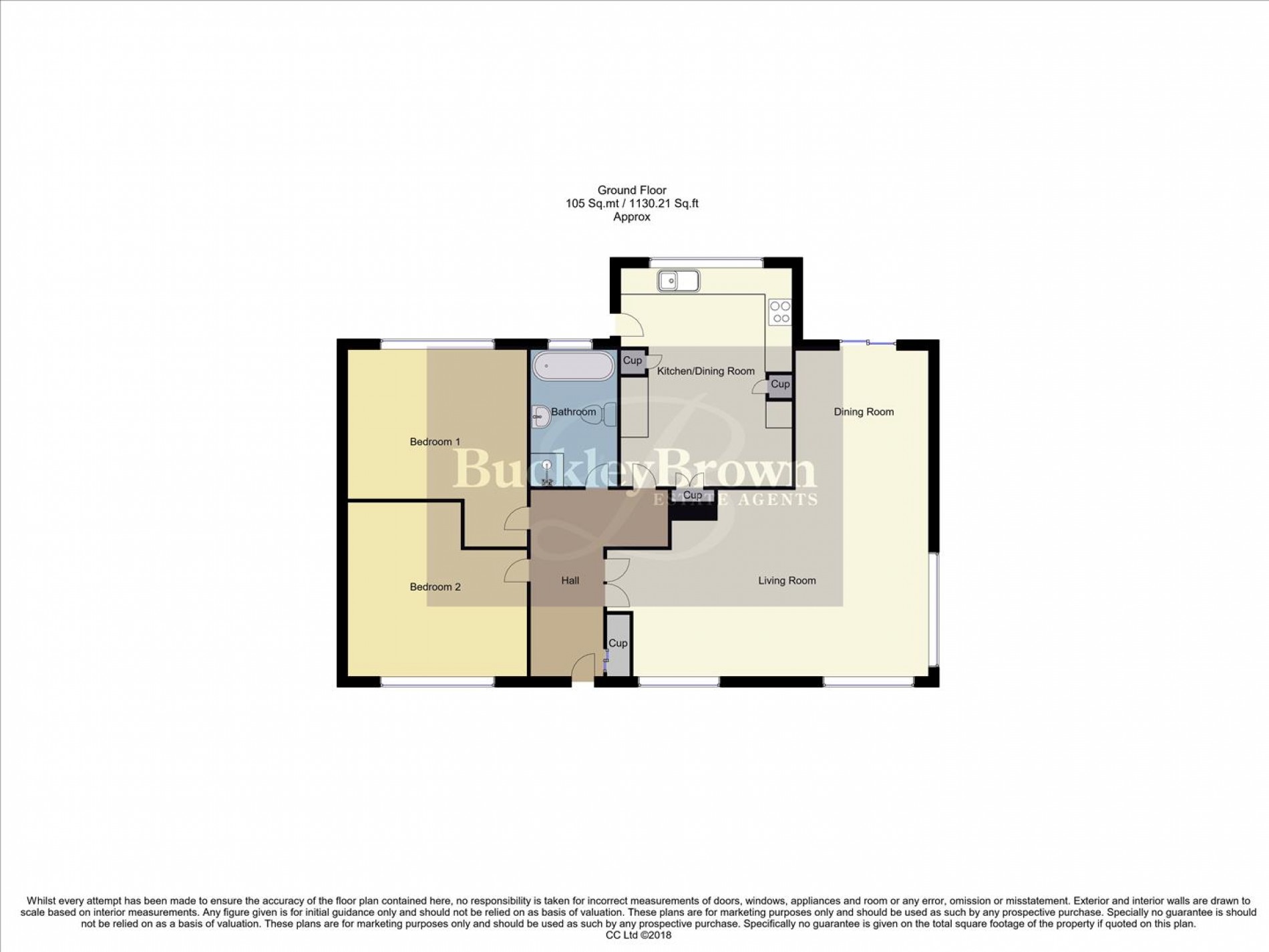 Floorplan for Waterson Close, Mansfield
