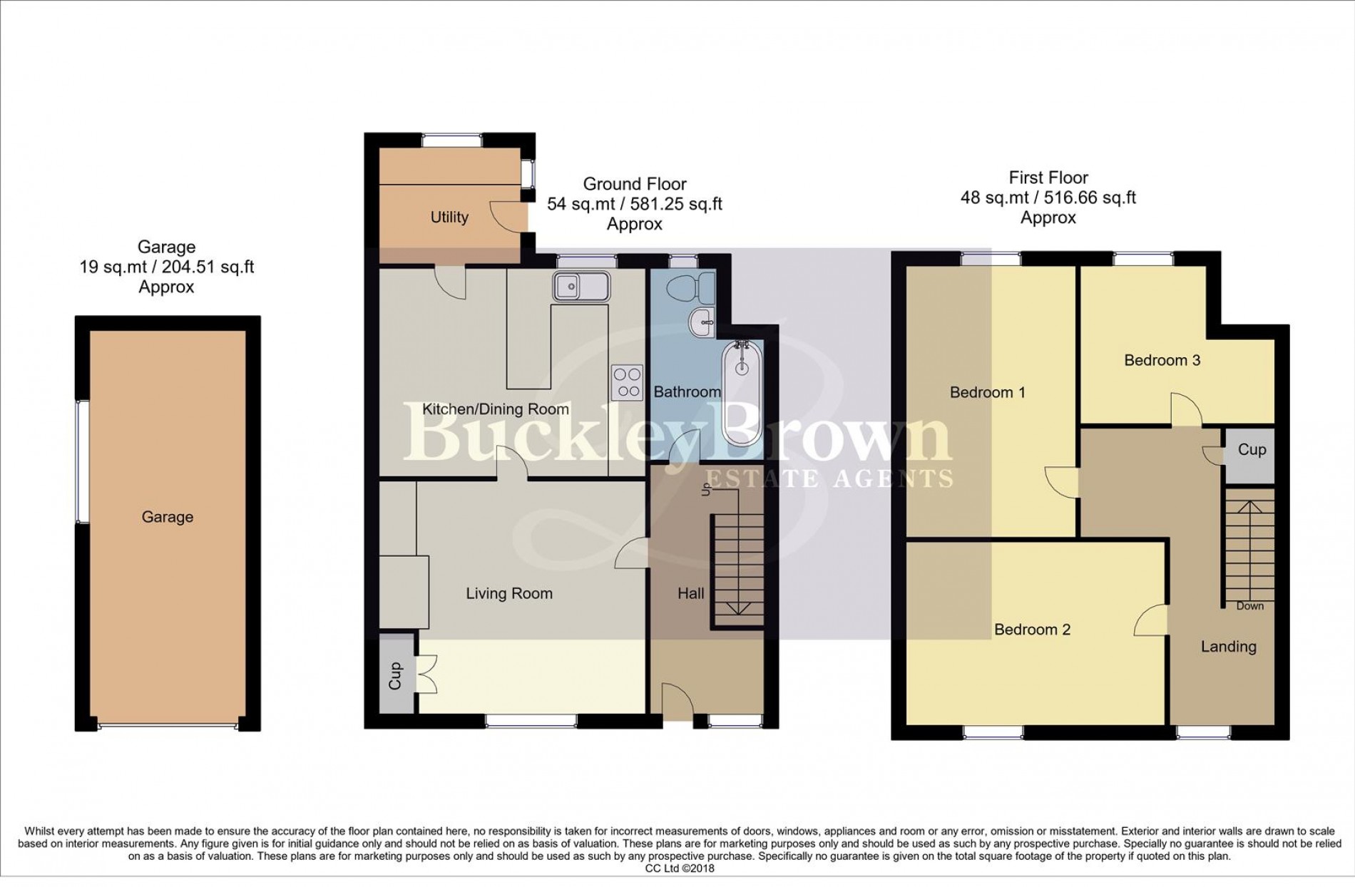 Floorplan for Crompton Street, Teversal, Sutton-In-Ashfield