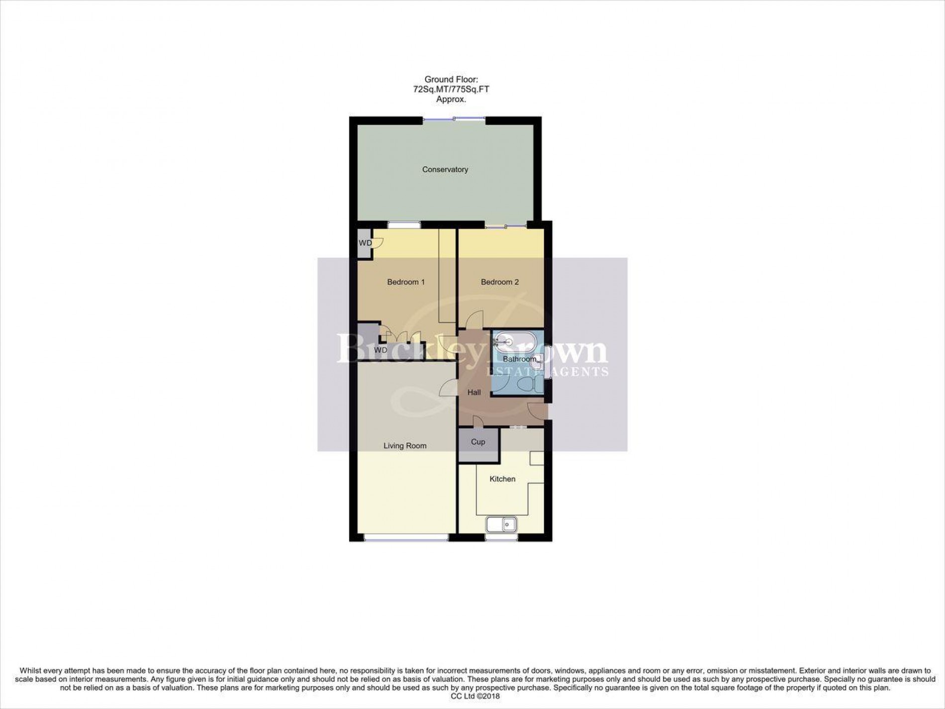 Floorplan for Canterbury Close, Mansfield Woodhouse, Mansfield