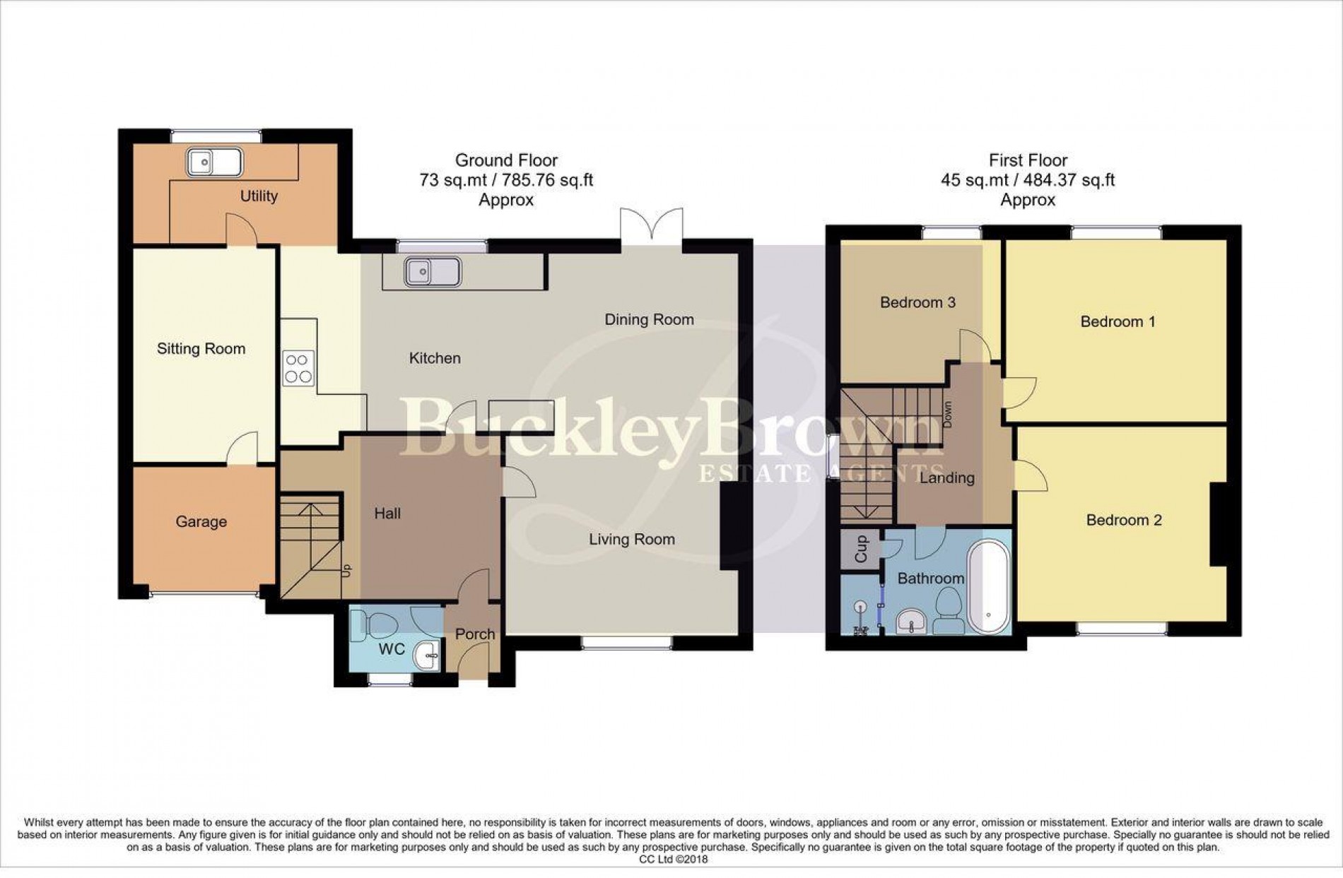Floorplan for Butler Drive, Blidworth, Mansfield