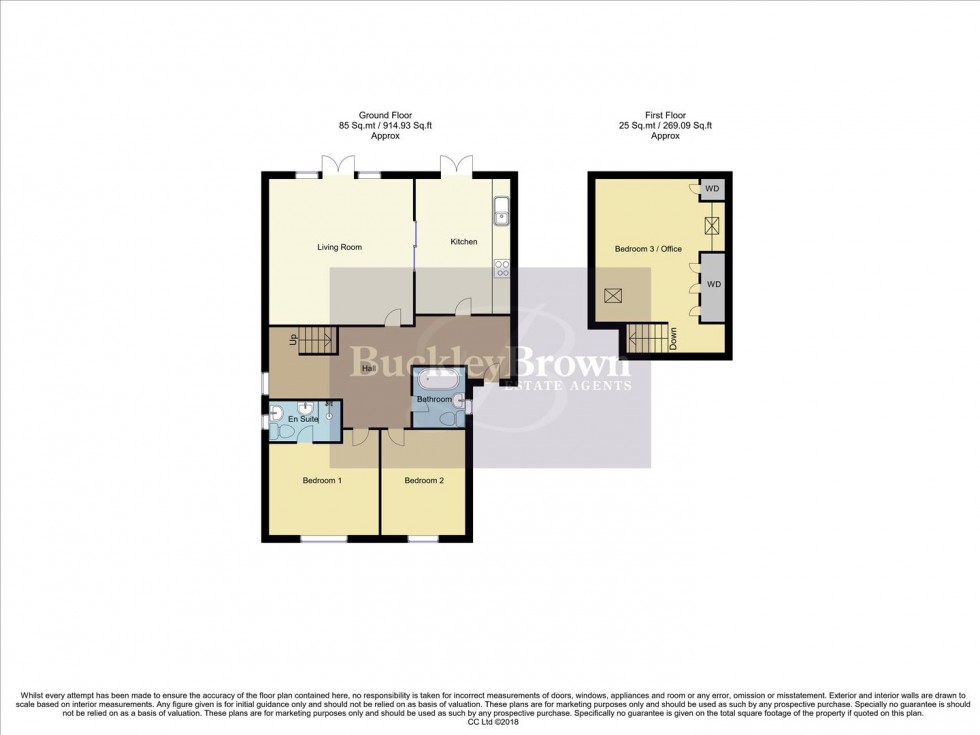 Floorplan for Greenholme Close, Kirkby-In-Ashfield, Nottingham
