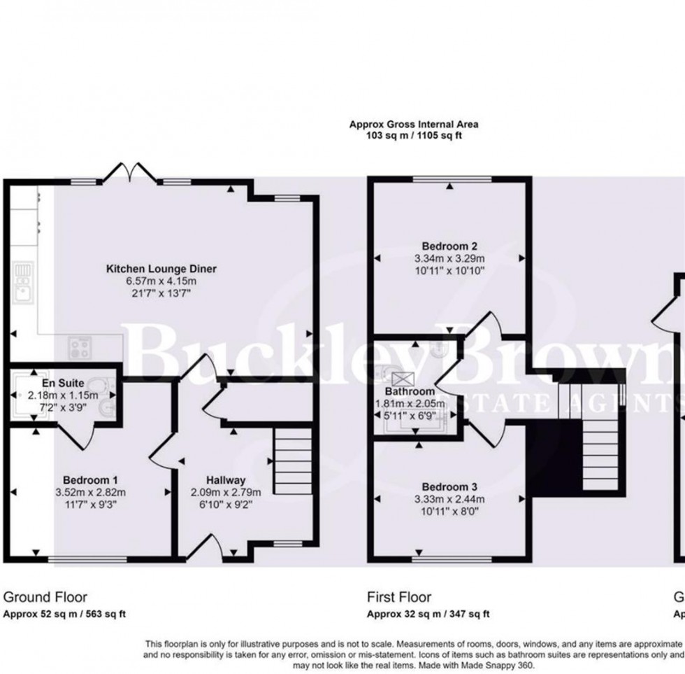 Floorplan for Old House Garden, High Street, Edwinsotwe