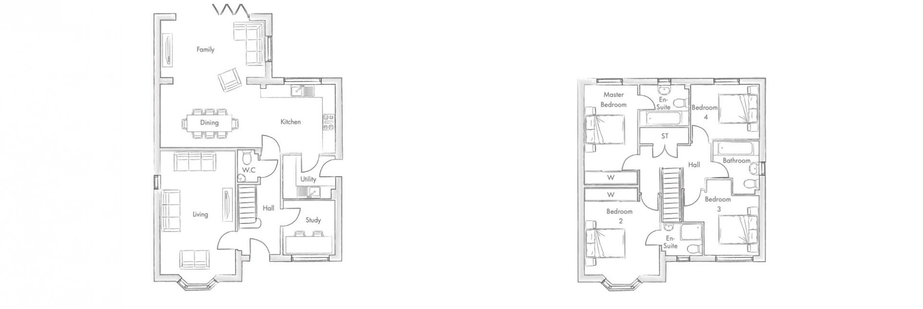 Floorplan for Plot 20, Clipstone Road East, Forest Town