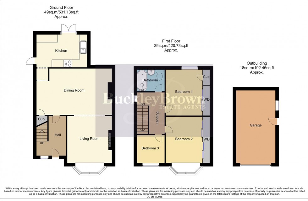 Floorplan for Cator Road, Pleasley, Mansfield