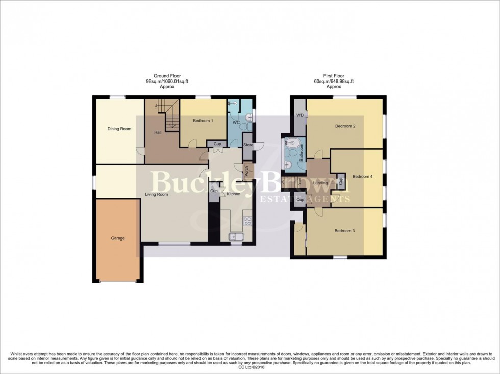 Floorplan for Lea Road, Ravenshead, Nottingham