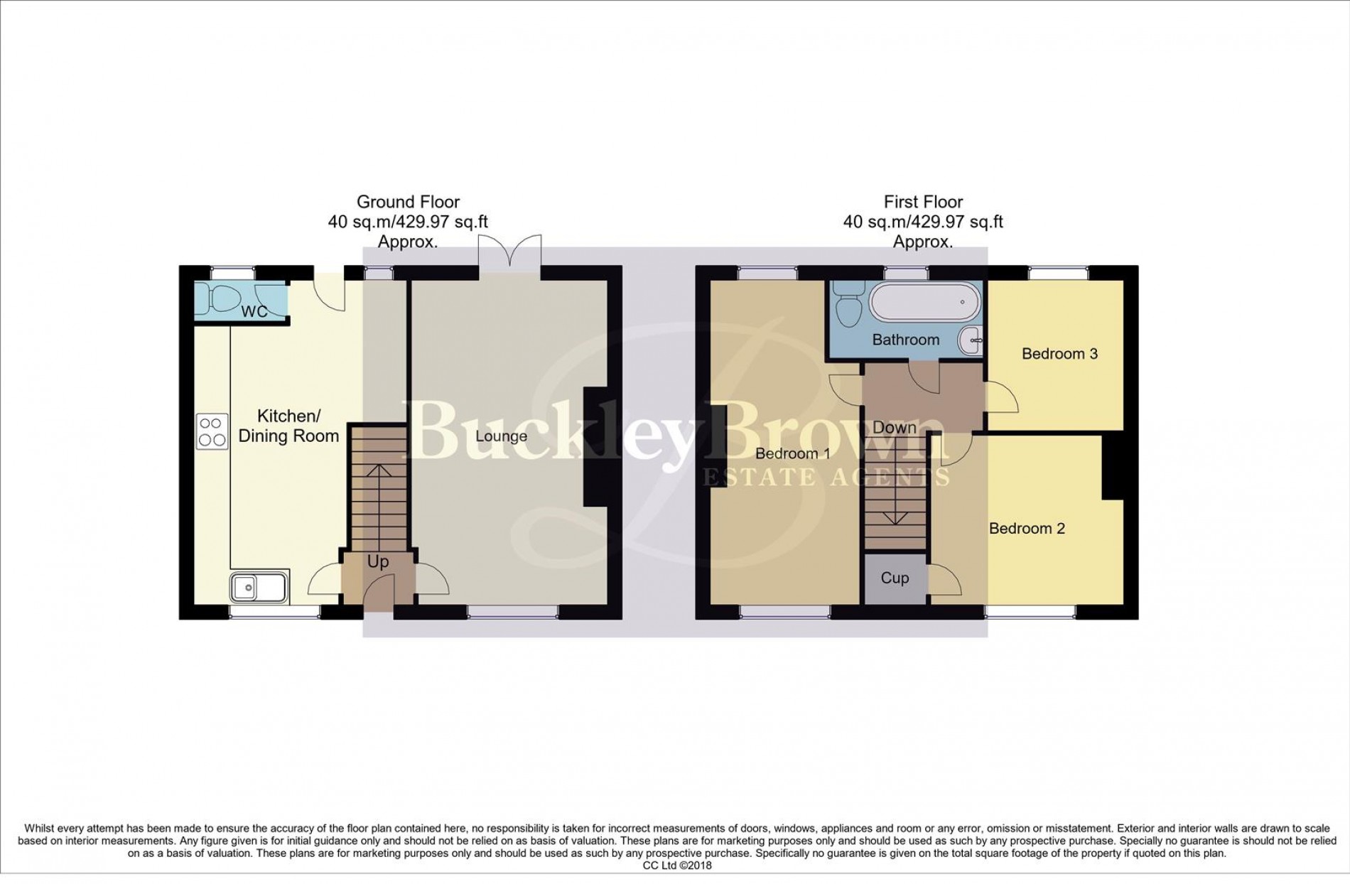 Floorplan for First Avenue, Edwinstowe, Mansfield
