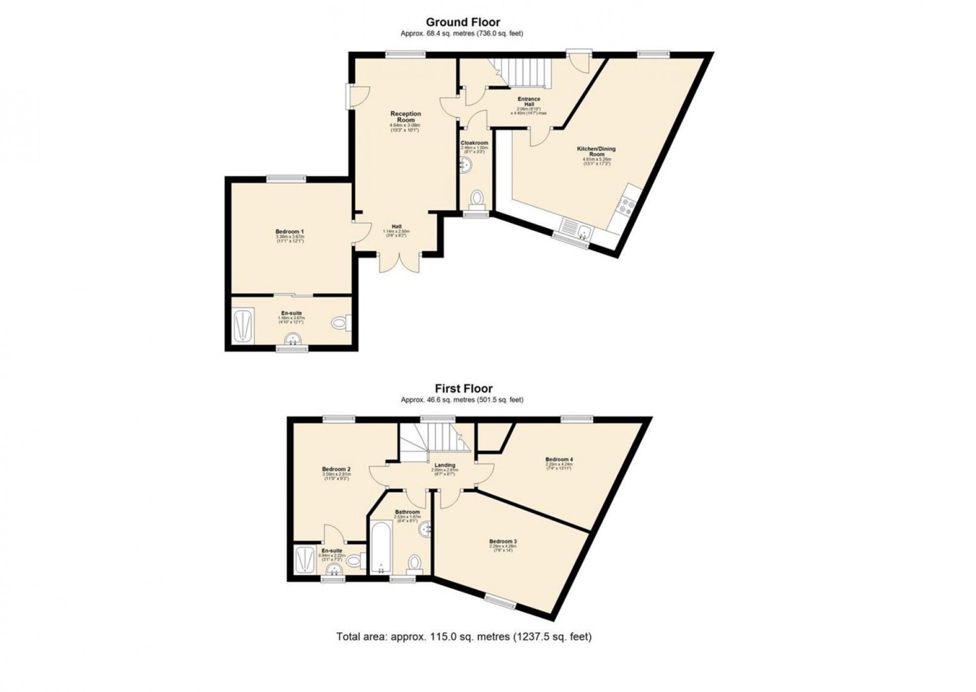 Floorplan for Greenshank Road, Warsop Vale, Mansfield