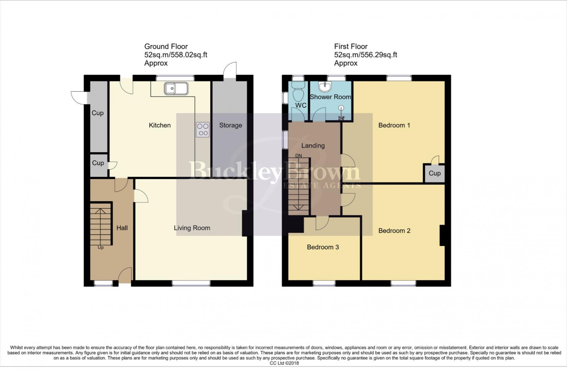 Floorplan for Lawrence Avenue, Kirkby-In-Ashfield, Nottingham