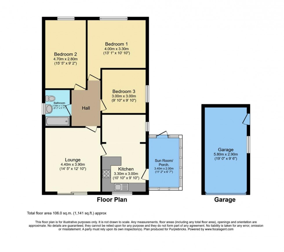 Floorplan for Bretton Road, Ravenshead, Nottingham