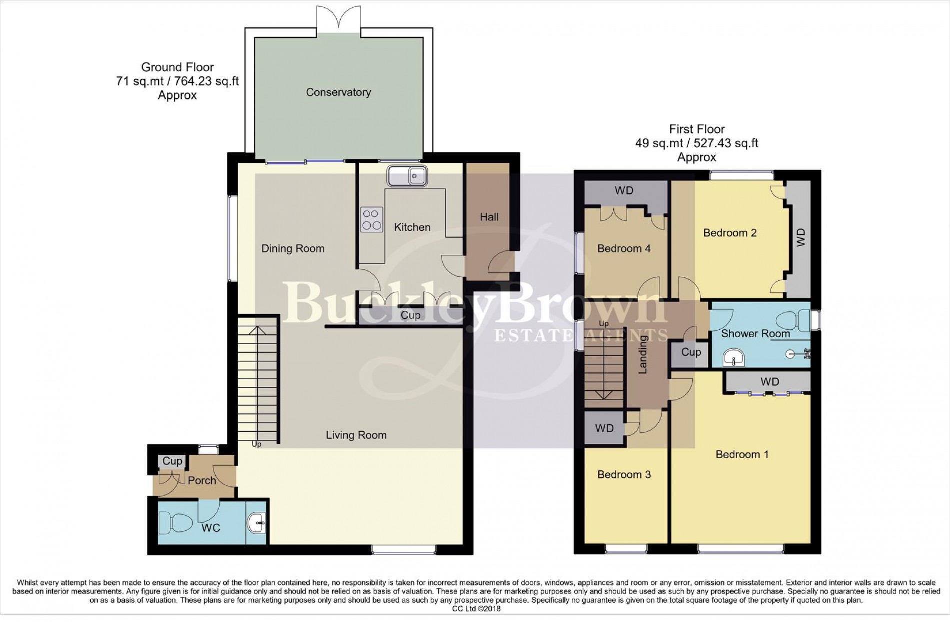 Floorplan for Hollinwell Close, Kirkby-In-Ashfield, Nottingham