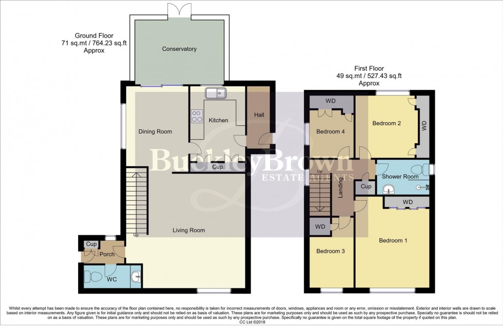 Floorplan for Hollinwell Close, Kirkby-In-Ashfield, Nottingham