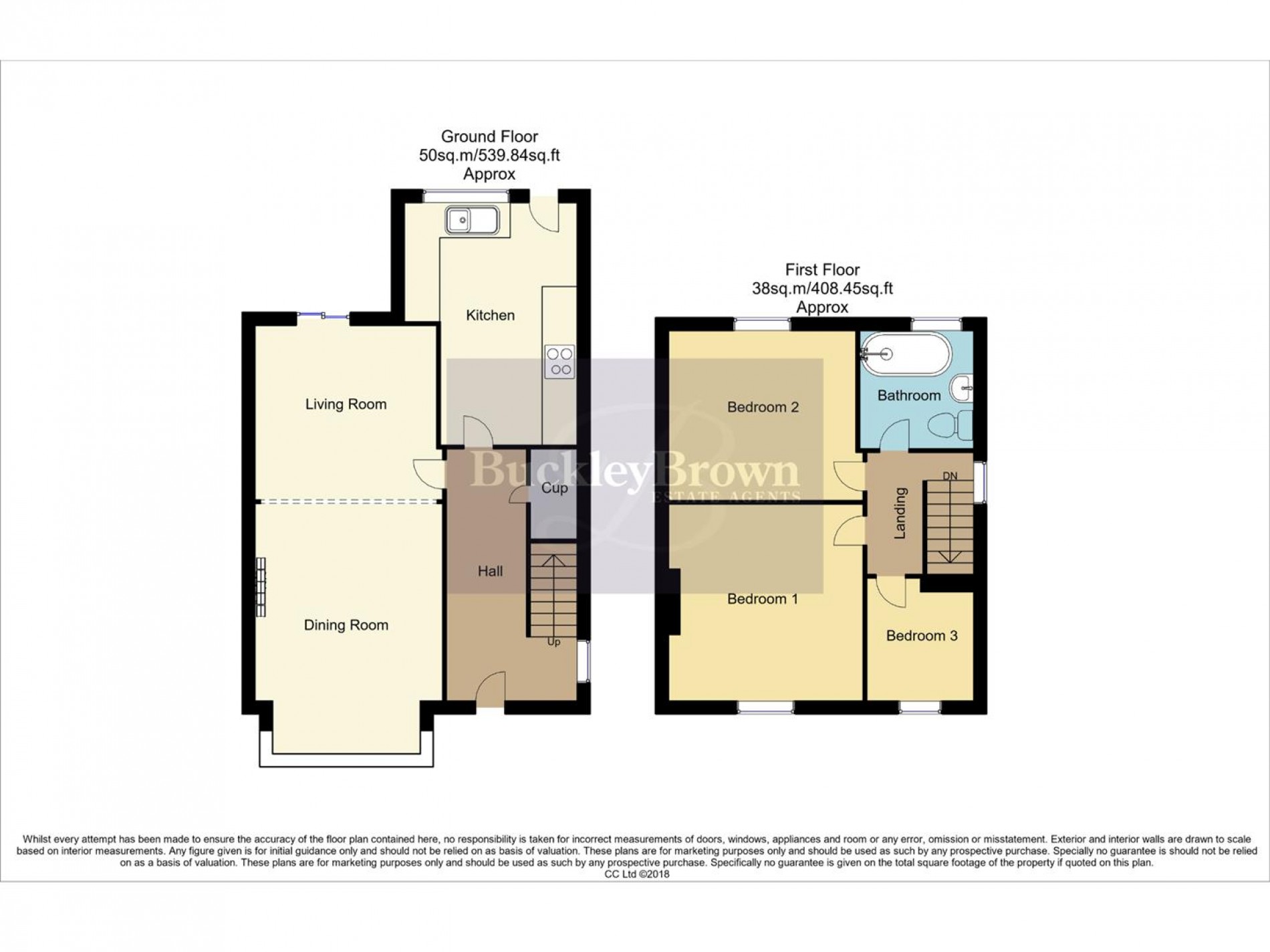 Floorplan for Teignmouth Avenue, Mansfield