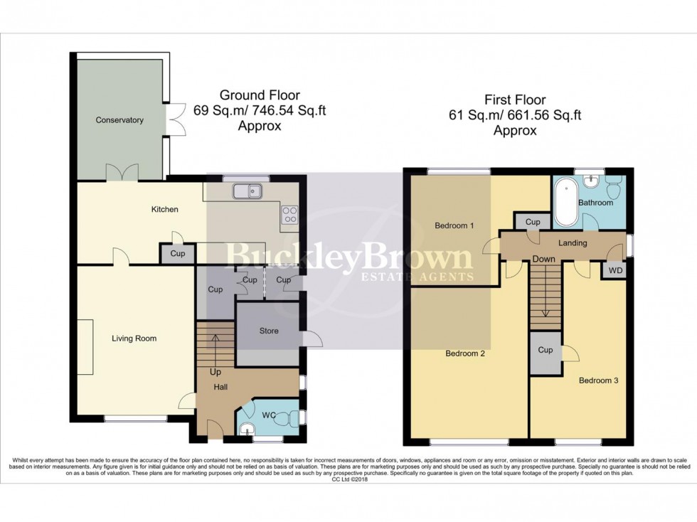 Floorplan for Damsbrook Drive, Clowne, Chesterfield