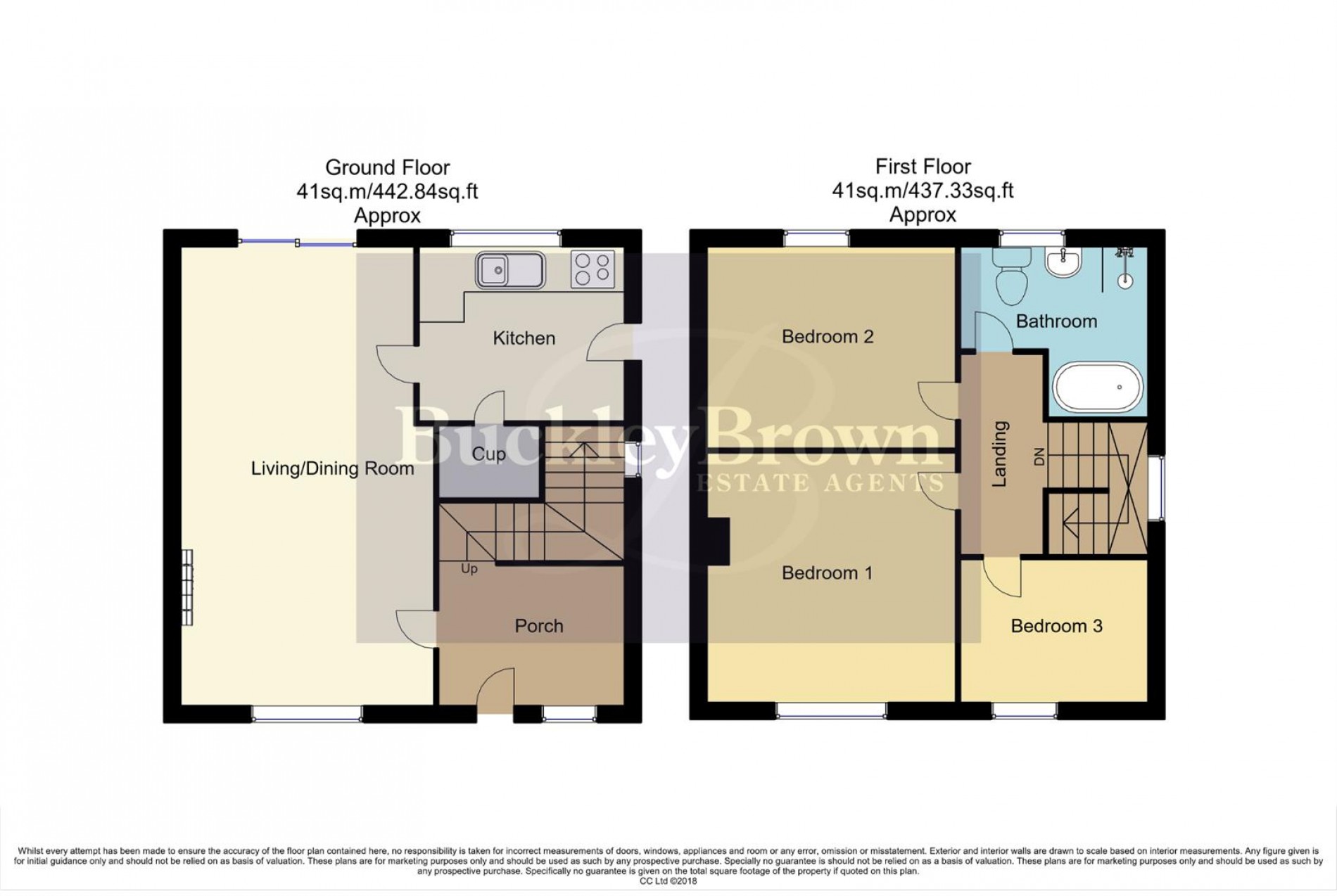 Floorplan for Highland Close, Mansfield Woodhouse, Mansfield