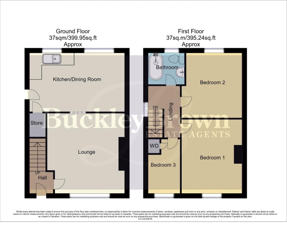 Floorplan for Bentinck Terrace, Warsop, Mansfield