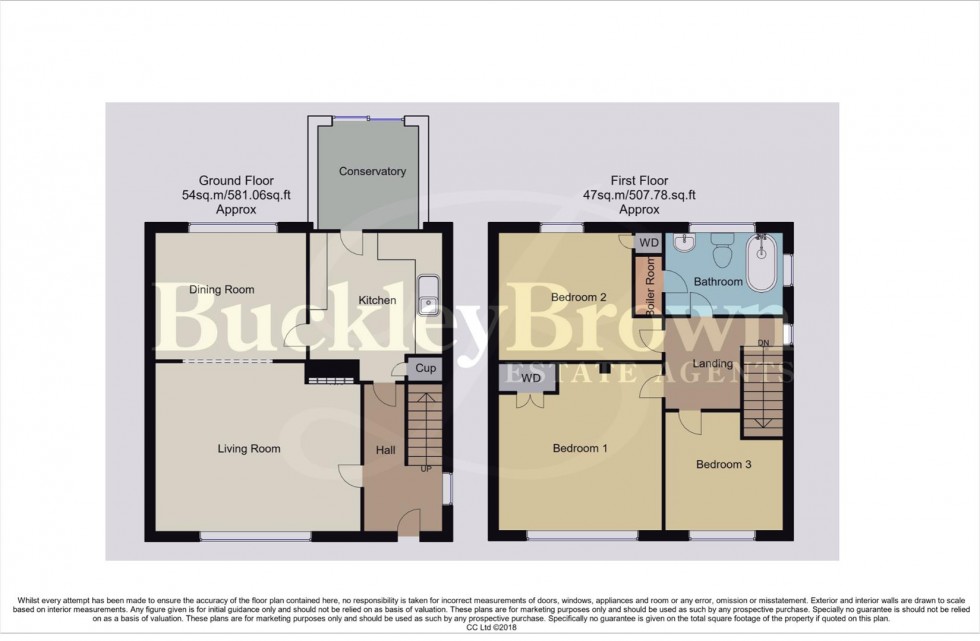 Floorplan for Cambridge Road, Rainworth, Mansfield