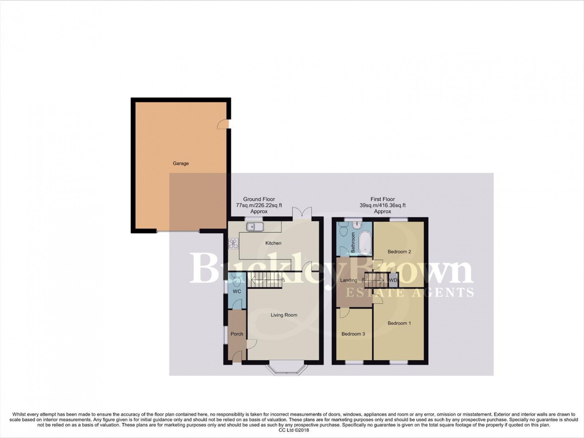 Floorplan for Baldwin Close, Forest Town, Mansfield