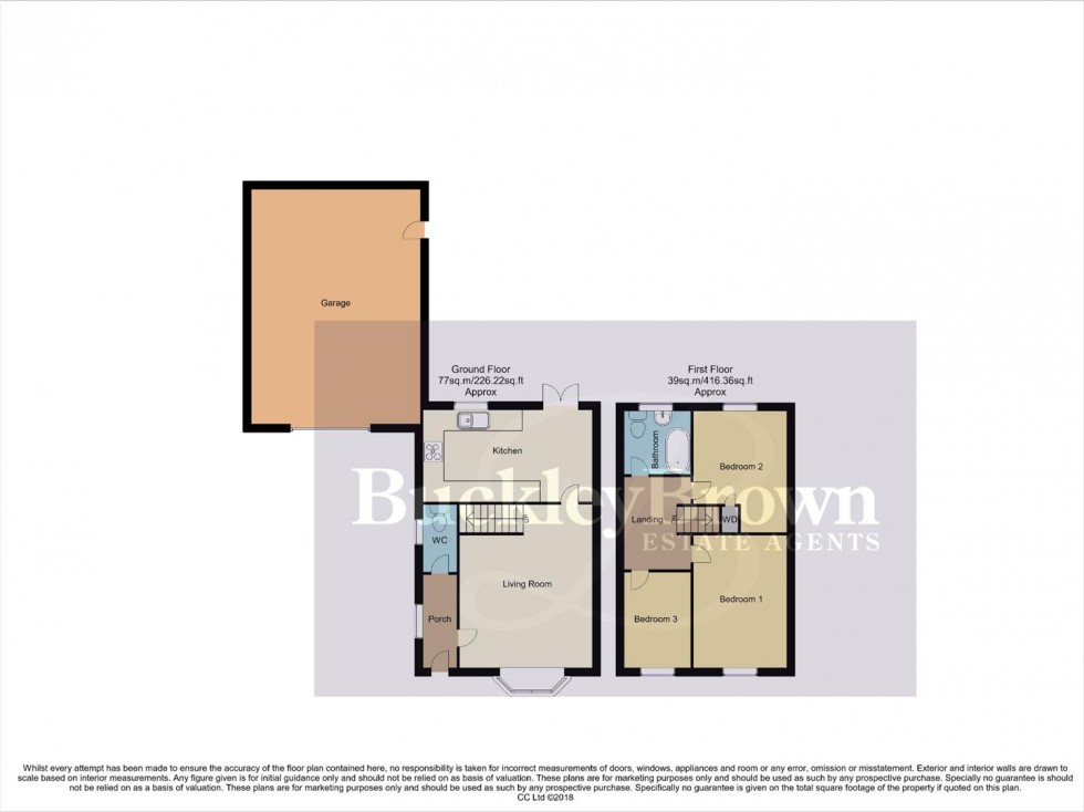 Floorplan for Baldwin Close, Forest Town, Mansfield