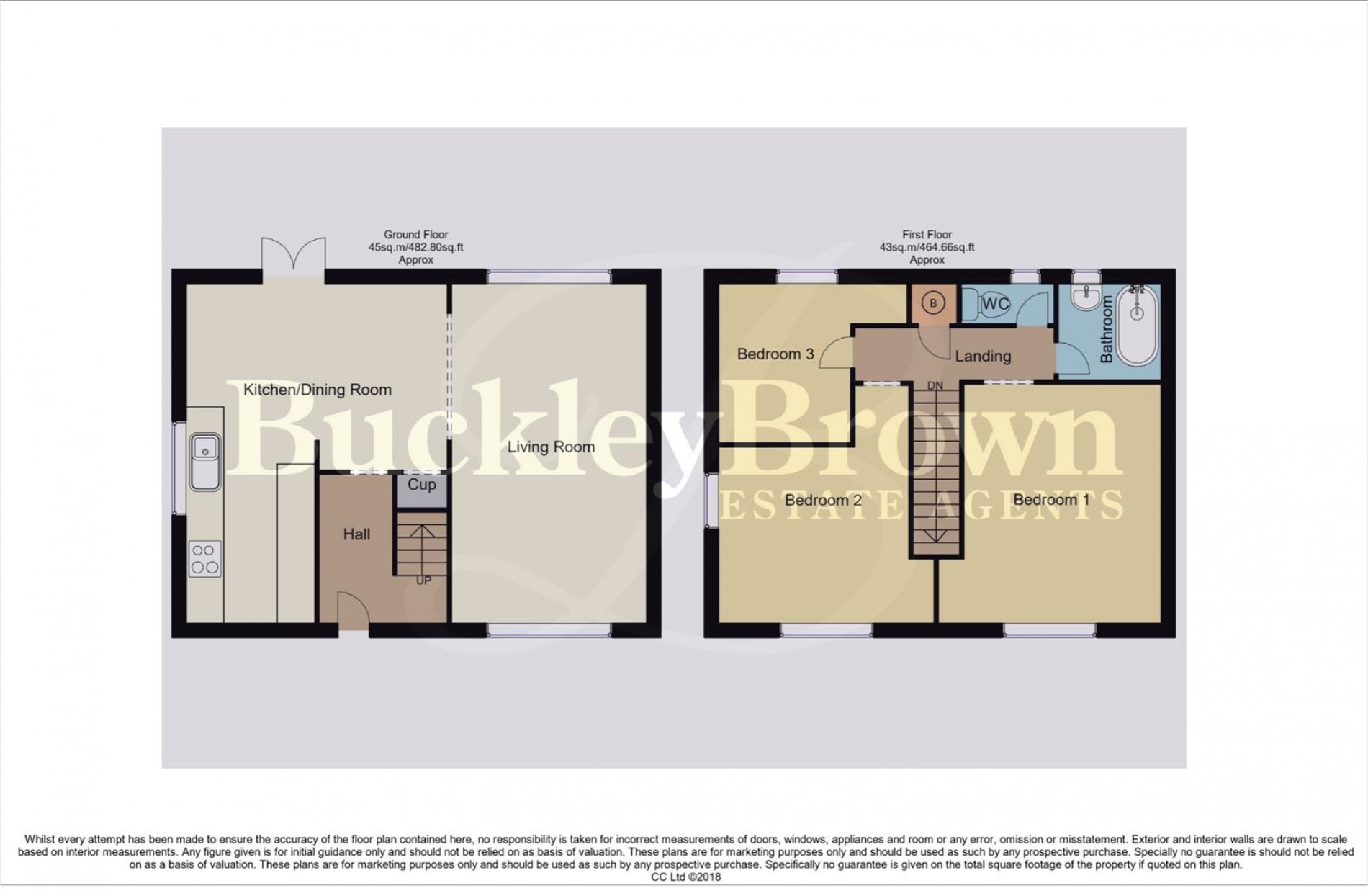 Floorplan for Whitewater Road, New Ollerton, Newark