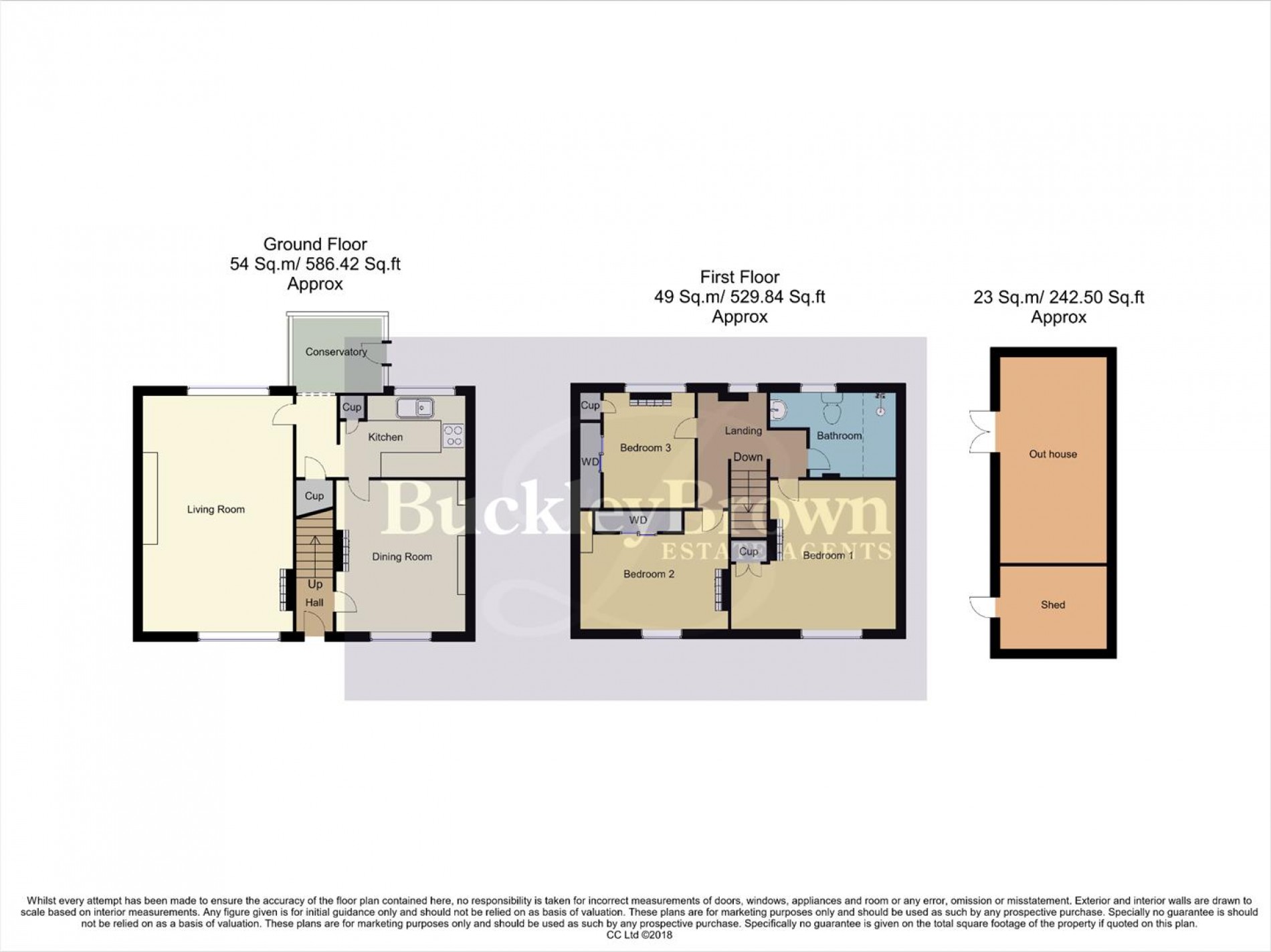 Floorplan for Huntingdon Avenue, Bolsover, Chesterfield