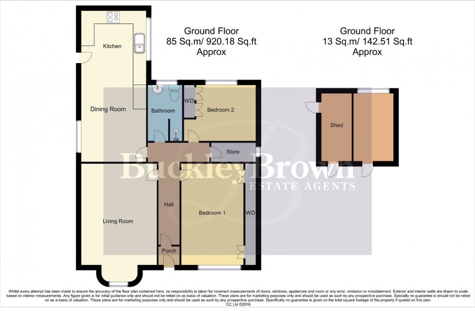Floorplan for Langwith Road, Bolsover, Chesterfield