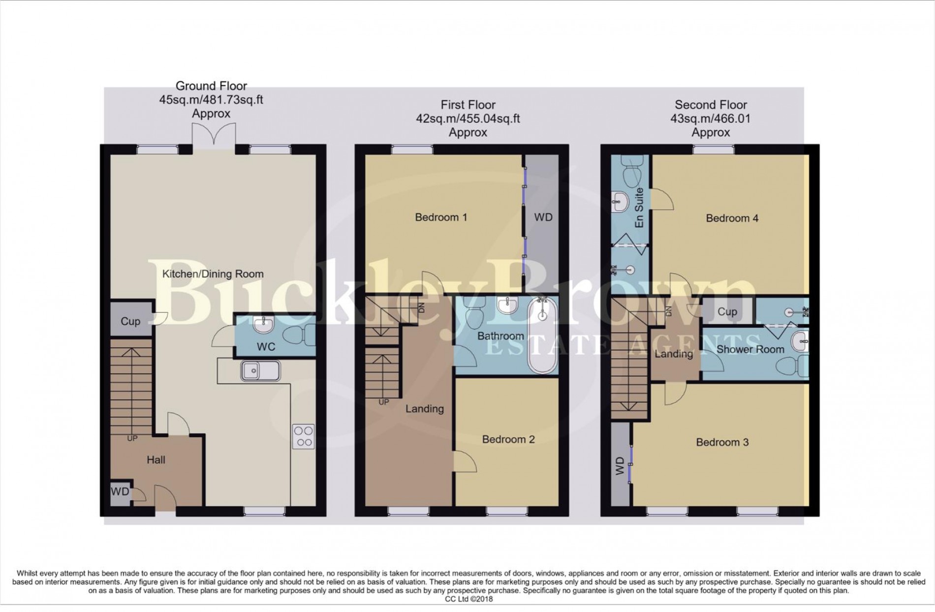Floorplan for Milford Close, Wingerworth, Chesterfield