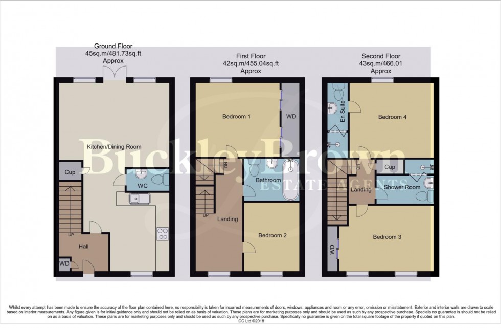 Floorplan for Milford Close, Wingerworth, Chesterfield