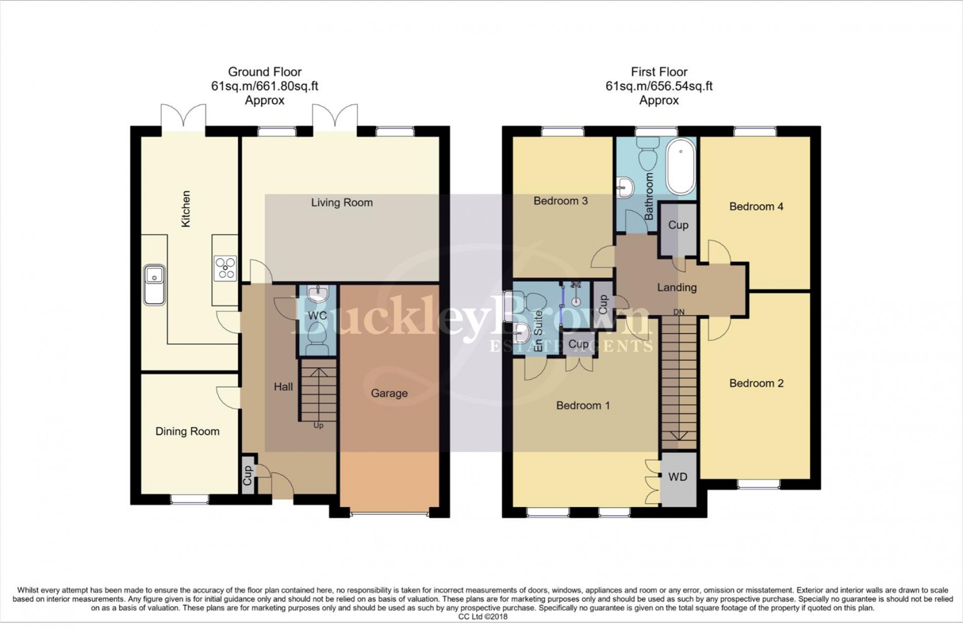Floorplan for Denby Close, Wingerworth, Chesterfield