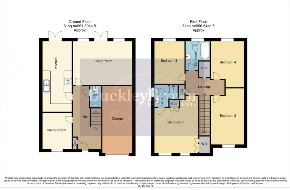 Floorplan for Denby Close, Wingerworth, Chesterfield