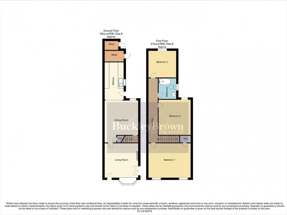 Floorplan for Park Street, Kirkby-In-Ashfield, Nottingham