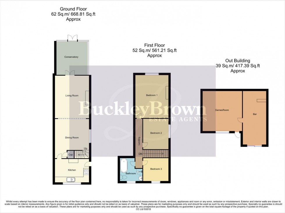 Floorplan for Egstow Street, Clay Cross, Chesterfield