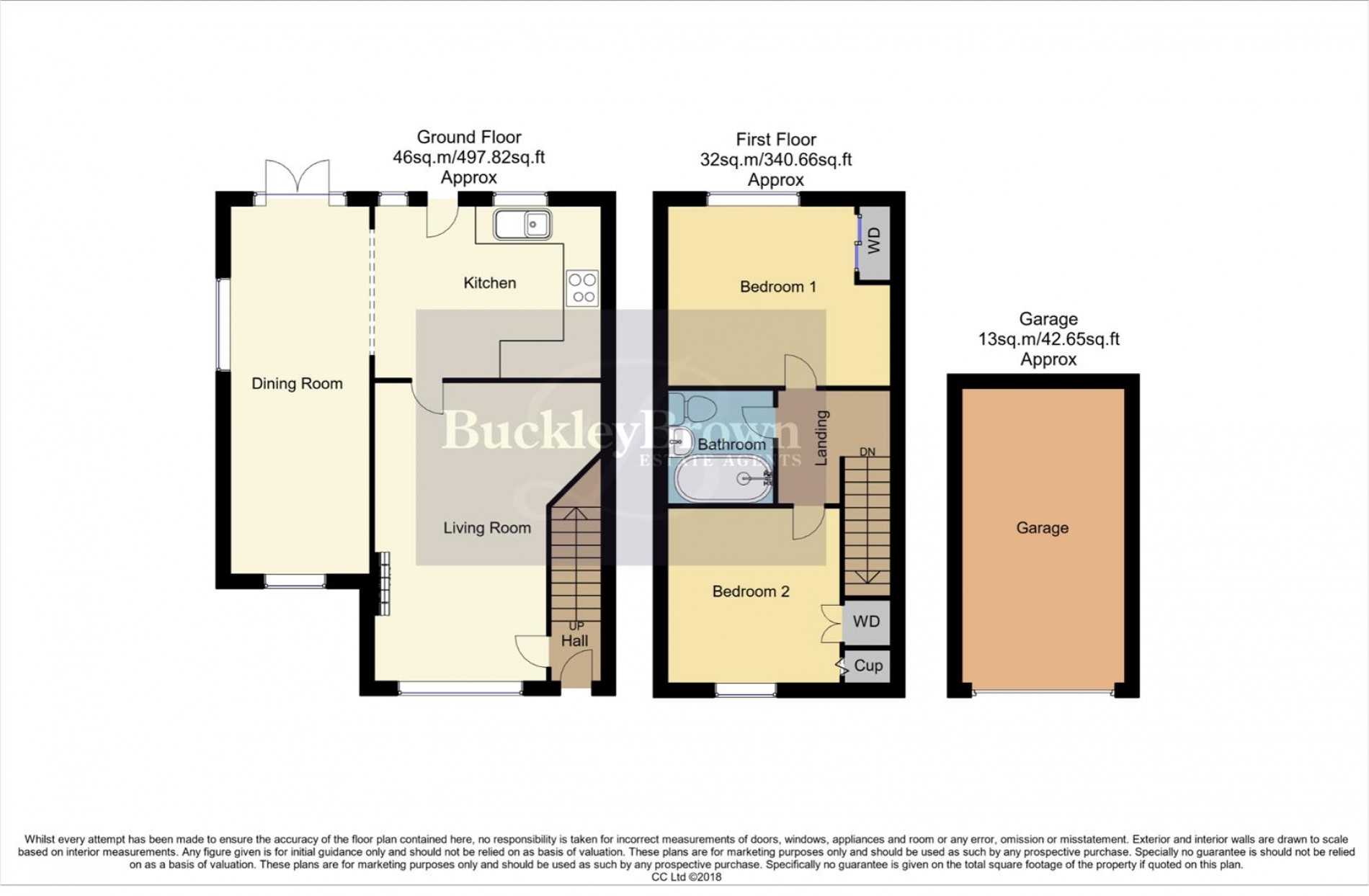 Floorplan for Sherwood Close, Mansfield