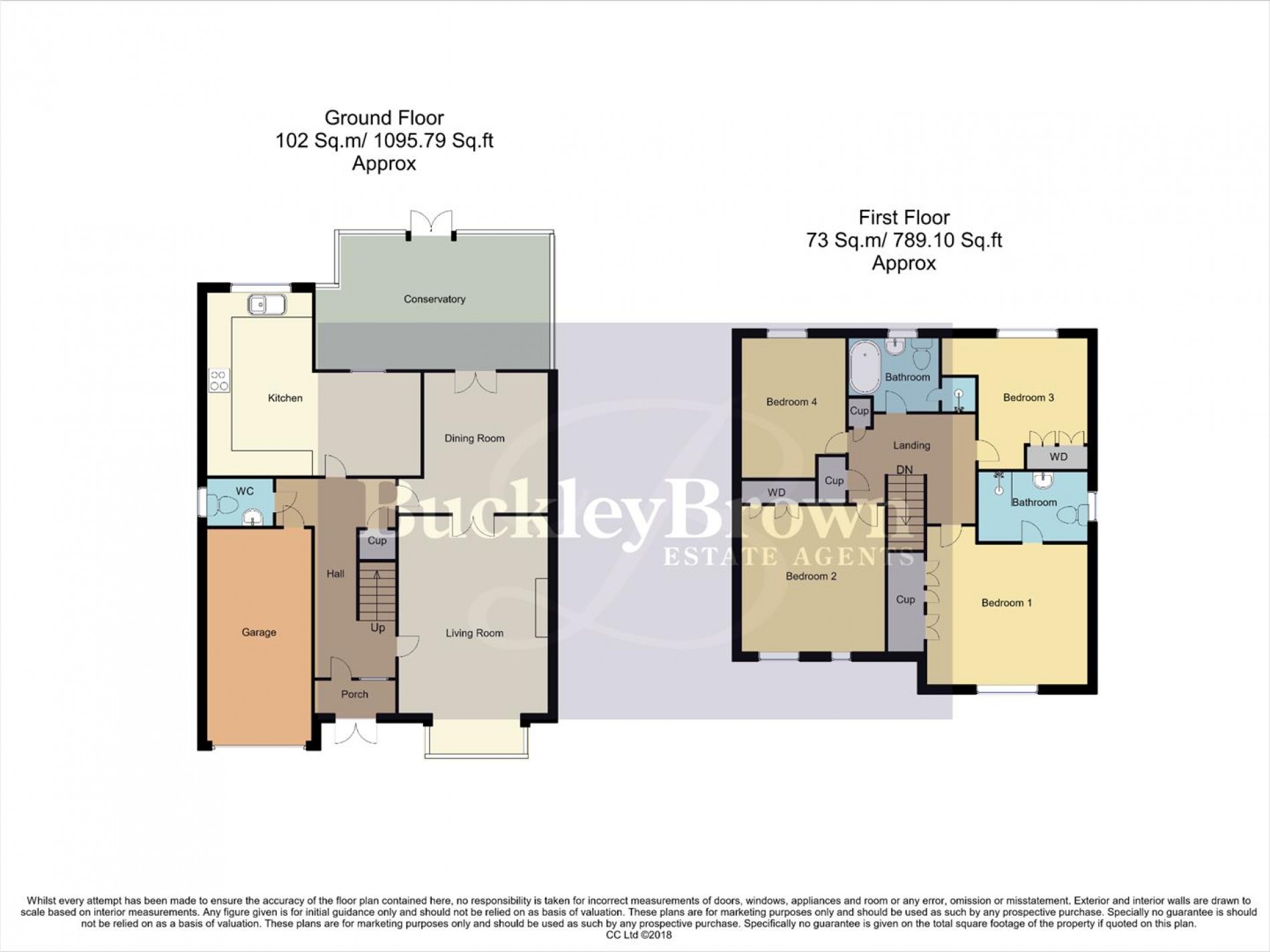 Floorplan for Ambleside Drive, Bolsover, Chesterfield